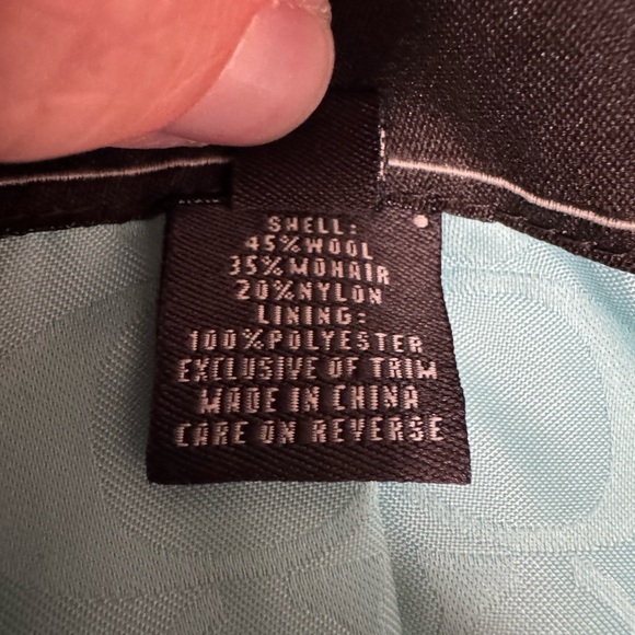 Coach peacock blue, shawl collar coat. - Picture 6 of 7